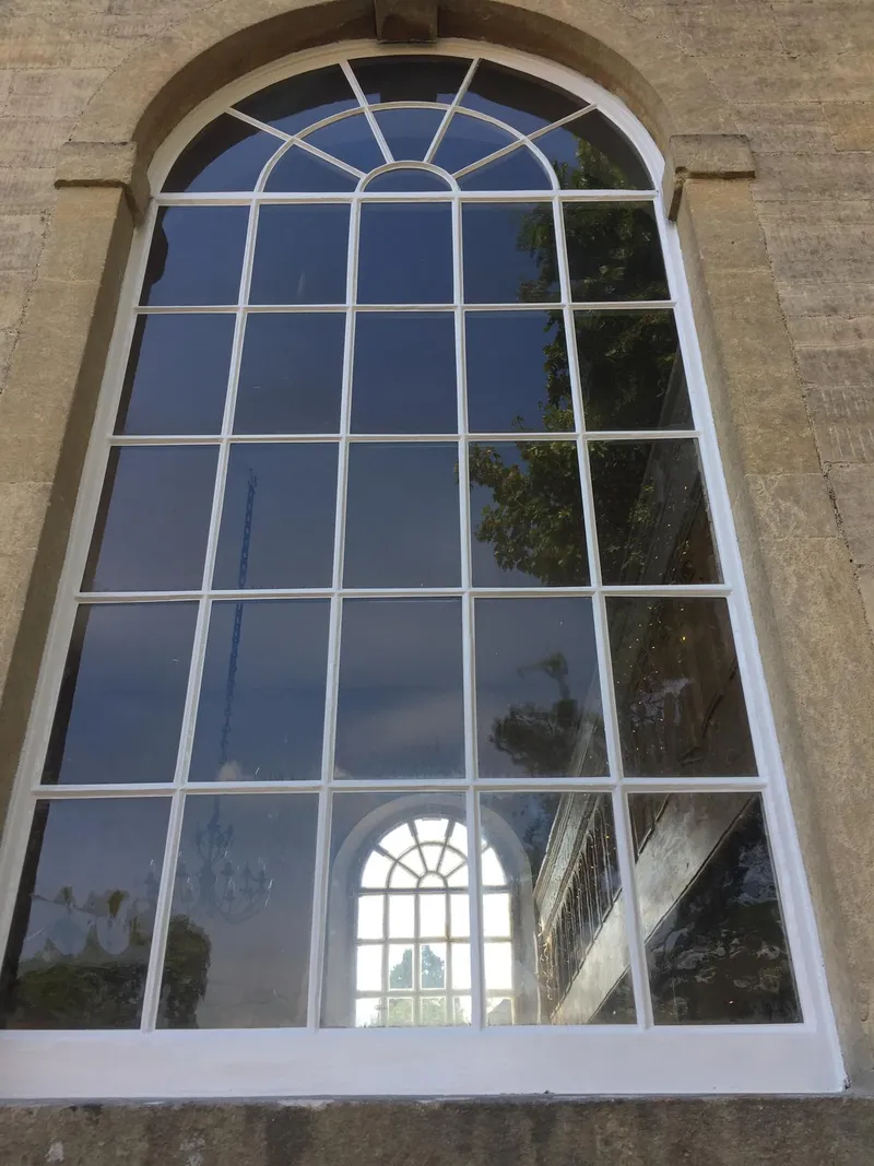 Georgian sash window after