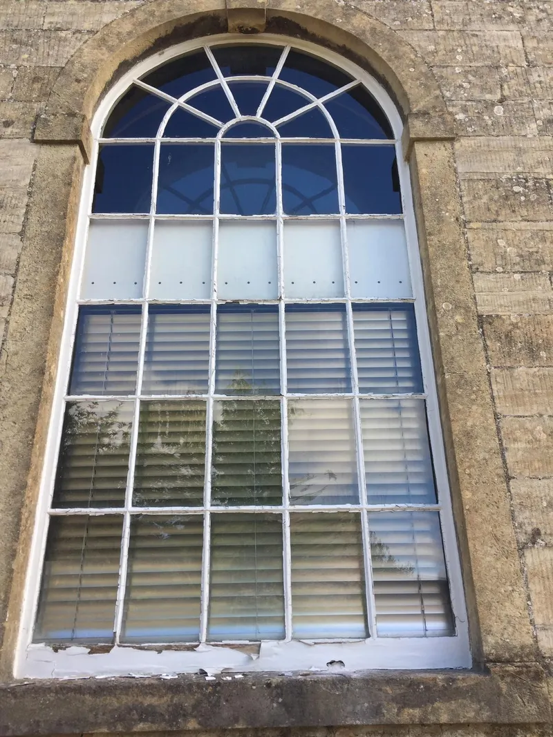 Georgian sash window before